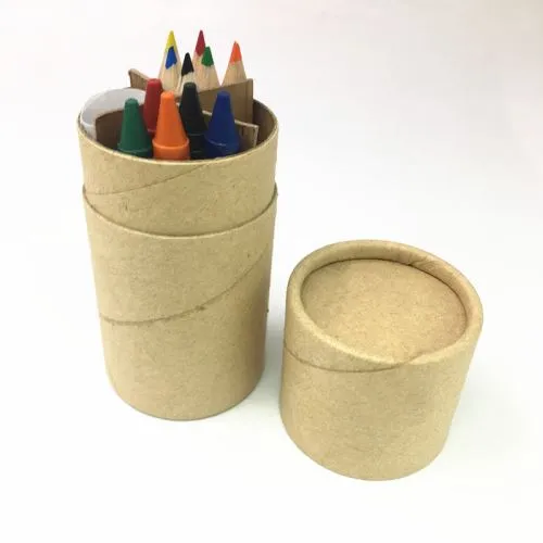 Zestaw do malowania z gumką i temperówką Kredki Kolorowe ołówki